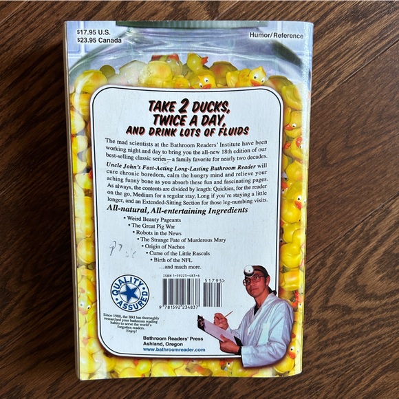 4 books for $16 - UNCLE JOHN'S FAST-ACTING LONG-LASTING BATHROOM  READER - Picture 3 of 6